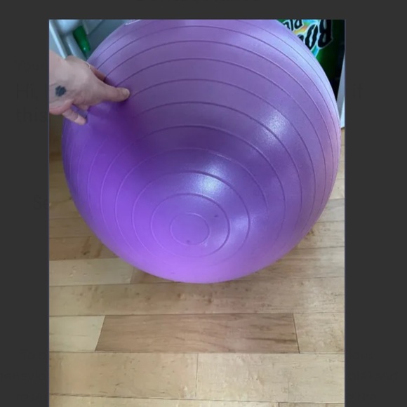 Yoga ball with pump - Picture 3 of 6